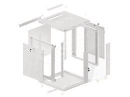 Lanberg WF01-6612-10S stojak 12U Szafa wisząca Szary