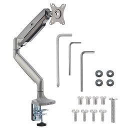 Uchwyt do monitora Maclean MC-969, podwójne ramię, ze sprężyną gazową, 17