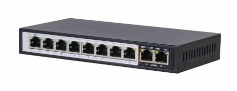 Extralink Switch PoE CERES 8x 100Mb/s PoE/PoE+, 2x RJ45 Uplink 100Mb/s, 96W