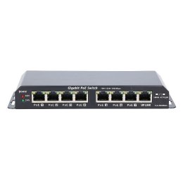 Extralink Switch PoE KRATOS 7x Gigabit PoE, 1x Uplink RJ45, Zasilacz 24V 2.5A, Moc 60W