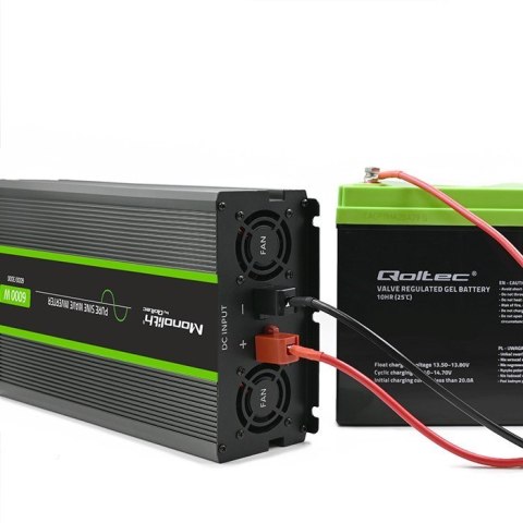 Przetwornica napięcia Monolith 3000W 6000W 24V na 230V Czysty Sinus LCD