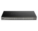 D-Link DGS 1250-52X - Przełącznik - Inteligentny - 48 x+ 4 10 Gigabit SFP+ - Przełącznik - Światłowód