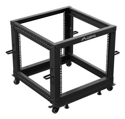 OPEN RACK 19" 9U 600X600-1100 REGULOWANY CZARNY LANBERG