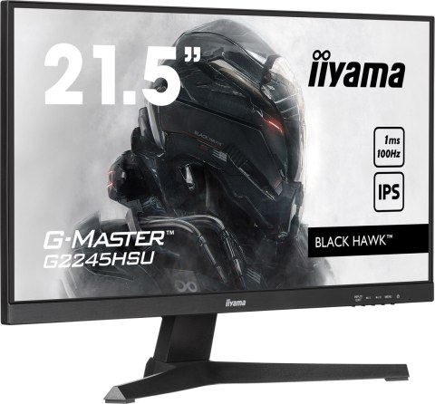 Monitor Iiyama 22 G2245HSU-B2 HDMI DP USB - Płaski ekran - 54,6 cm