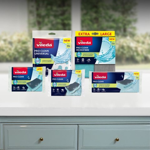 Ściereczka uniwersalna z enzymami Vileda Pro Clean 4 szt.