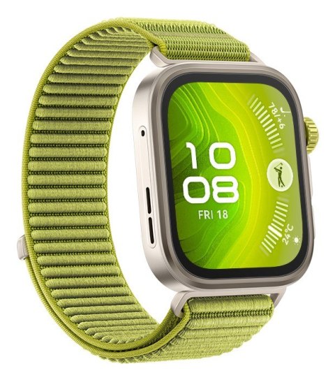 Smartwatch Huawei Watch FIT4 Pro, 3D Woven Žalias Strap, Titanium Body, Seiya-B29