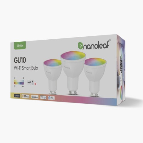 Nanoleaf Nanoleaf Essentials Matter Wi-Fi GU10 Smart Bulb RGBCW 3pcs pack|Nanoleaf Essentials Matter Wi-Fi Smart Bulb, 3pcs|GU10|RGBCW