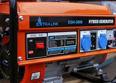 Extralink Agregat prądotwórczy EGH-3000 hybrydowy, 3kW 1F
