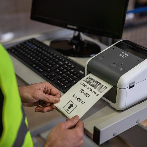 Brother TD-4520DN drukarka etykiet bezpośrednio termiczny 300 x 300 DPI 203 mm/s Przewodowa Przewodowa sieć LAN