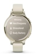 Zegarek sportowy Garmin Lily 2 Active 38mm Lunar Gold