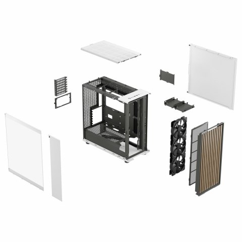 Obudowa Fractal Design North XL Midi Chalk TG Clear (Biała, przezroczysty bok)