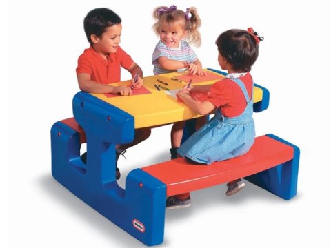 LT Stolik Piknikowy Duży Stół Niebieski