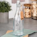 Butelka z Klipsem Szklana ORION 1 L Kwadratowa Szczelna Retro