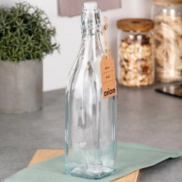 Butelka z Klipsem Szklana ORION 1 L Kwadratowa Szczelna Retro