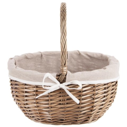 Kosz Piknikowy Wiklinowy 40 x 31 x 40 cm ORION Pojemny i Uniwersalny