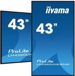 Monitor Iiyama 43 LH4360UHS-B2AG HDMI USB - 107.9 cm - 42.5