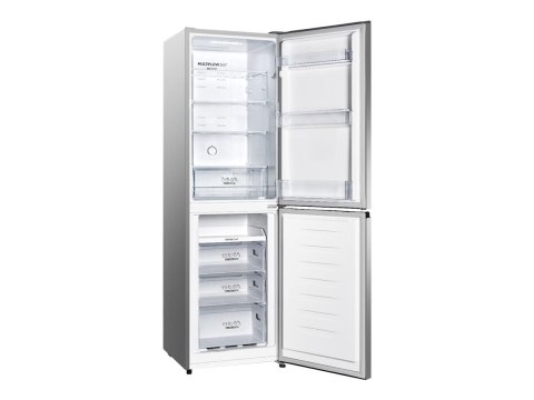 Gorenje Gorenje NRK418ECS4 Refrigerator, E, Free standing, Combi, Height 182.4 cm, Net Fridge 171 L, Net Freezer 85 L, Grey | Gorenje