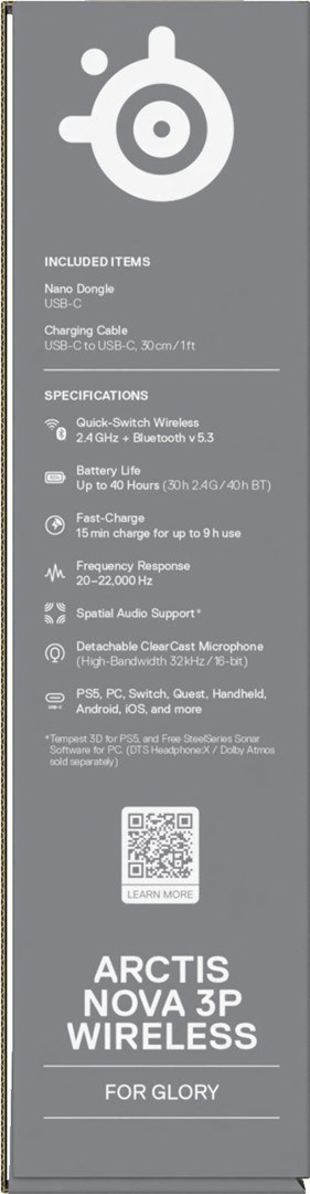 Słuchawki Steelseries Arctis Nova 3P Wireless do Playstation, Levander