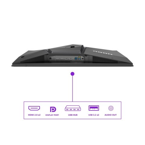 Monitor komputerowy AOC AGON PRO AG276QZD2 26.7" 2560 x 1440 px Quad HD QD-OLED Szary