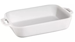 Prostokątny półmisek ceramiczny STAUB 40511-151-0 - biały 4.5 ltr