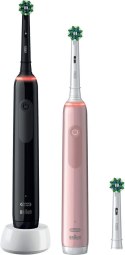 Oral-B Oral-B Electric Toothbrush | Pro 3 3900N Black/Pink Duopack | Rechargeable | For adults | Number of brush heads included 3 | Num