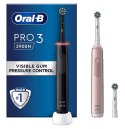 Oral-B Oral-B Electric Toothbrush | Pro 3 3900N Black/Pink Duopack | Rechargeable | For adults | Number of brush heads included 3 | Num