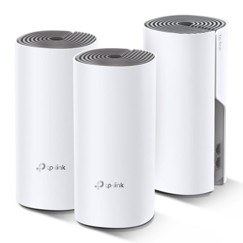 TP-Link Deco E4 (3-pack) Dual-band (2.4 GHz/5 GHz) Wi-Fi 5 (802.11ac) Biały, Szary 2 Wewnętrzne