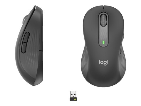Logitech Logitech Signature M650 L Left Wireless Mouse, RF Wireless + Bluetooth, 2000 DPI, Graphite | Logitech