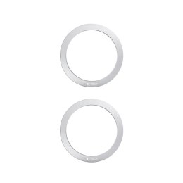 Pierścień blaszka magnetyczna MagSafe do etui smartfona - srebrny