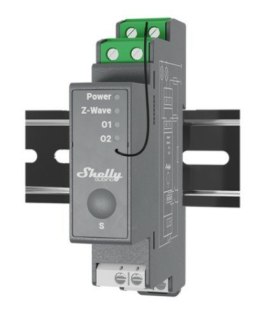 Shelly 2-kanałowy przekaźnik na szynę DIN Shelly Qubino Pro 2
