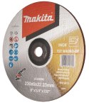 MAKITA TARCZA SZLIFIERSKA WYPUKŁA INOX 230*6*22 MM