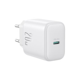 Ładowarka sieciowa USB-C PD QC 20W - biała