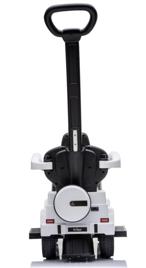 ND31_J05_045_0_2 Jeździk pchacz chodzik dla dziecka Mercedes Benz G350d z popychaczem biały