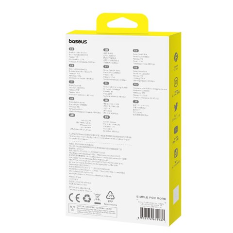 Kabel przewód Pudding USB-A USB-C 100W 2m - niebieski