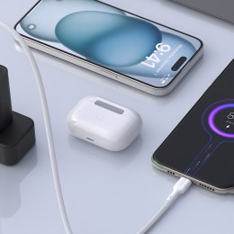 Kabel przewód USB-A - USB-C 5A 1m - biały