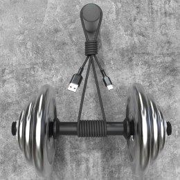 Kabel przewód USB-A - USB-C 5A 1m - czarny