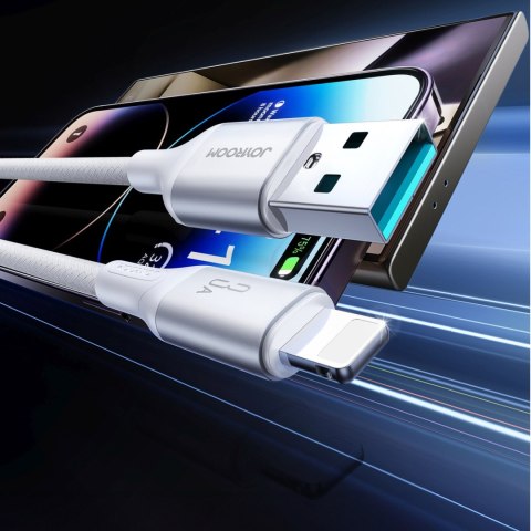 Kabel przewód USB-A - iPhone Lightning 3A 2m - biały