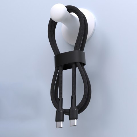 Kabel przewód USB-C 65W 1m - czarny
