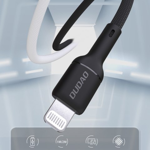 Kabel przewód USB-C - iPhone Lightning 30W 2m - czarny