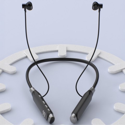 Słuchawki bezprzewodowe U5 Max Bluetooth z pałąkiem na szyję - czarne