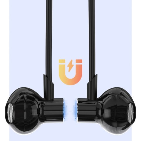 Słuchawki bezprzewodowe U5 Max Bluetooth z pałąkiem na szyję - czarne