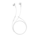 Słuchawki przewodowe douszne mini jack - białe