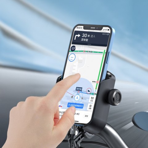 Uchwyt do telefonu na rower motocykl hulajnogę 4.7-7'' - czarny