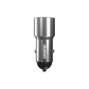 Ładowarka samochodowa USB-A USB-C PD QC 22.5 W - szary