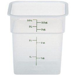 Pojemnik spożywczy CamSquare 3.8 l 185x185x187 mm - transparentny