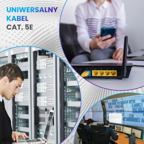 Extralink Kabel sieciowy skrętka CAT5E UTP (U/UTP) V2 Wewnętrzny 305M