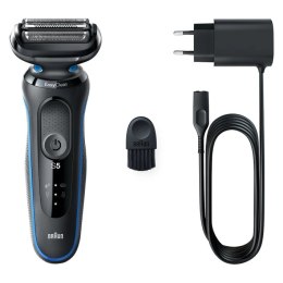 Braun Braun | Shaver | 51-B1000s | Operating time (max) 50 min | Wet & Dry | Black/Blue