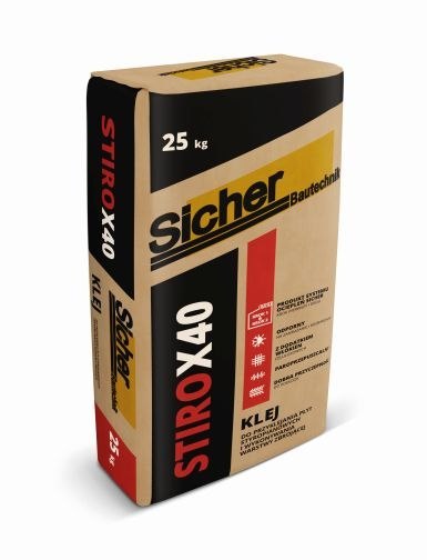 SICHER ZAPRAWA KLEJOWA DO SIATKI STIRO X40 25KG