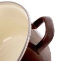 Garnek Emaliowany 600 ml ORION BROWN Retro 14 cm Indukcja Zmywarka