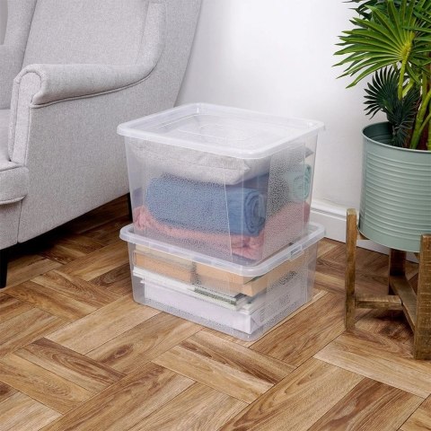 Pojemnik do Przechowywania Uniwersalny Plastikowy z Pokrywką VILDE 30 l